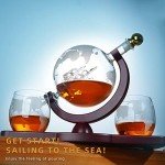 Elegant Christmas Whiskey Decanter Gift Set