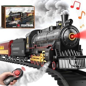 Remote Control Christmas Train Set with Track