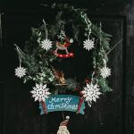 36pcs Glittery White Snowflake Ornaments for Christmas