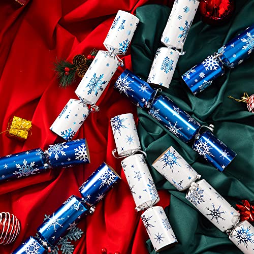 8 Pack Blue & White Snowflake Christmas Favors