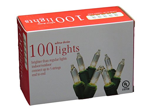 Warm White Christmas Tree Lights - 100 Count