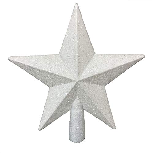 Sparkling White Star Christmas Tree Topper - 8