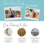 Nika's Home Vanilla Bean Soy Candle - 12oz Mason Jar - Non-Toxic - Hand Poured in The USA, Long Burning 50-60 Hours Highly Scented All Natural, Clean Burning