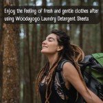Woodayogo Laundry Detergent Sheets - Eco Friendly Hypoallergenic Laundry Detergent Sheets for Sensitive Skin, Natural Plant-Based Smell (80 Sheets - up to 160 Loads)