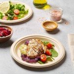 100% Compostable Paper Plates Heavy Duty - 100 Pack Biodegradable Disposable Plates - 6” Brown Disposable Dessert Plates Made of Eco-Friendly, Natural Unbleached Sugarcane Bagasse, Microwavable Plates