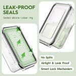 KEMETHY 44-Piece Food Storage Containers with Lids(22 Containers & 22 Lids), Plastic Food Containers for Pantry & Kitchen Storage and Organization, BPA-Free, Leak Proof, Reusable with Labels & Pen