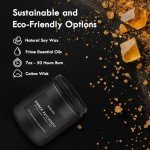 Scented Candles Set | Gifts for Men - Men Candles Set, Masculine Candle, Soy Candles for Home Scented - 4 Pack Candles Scents of Cedar Oakmoss/Pine&Clove/Patchouli/Sandalwood