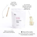 Siblings Essentials, Candle Refill Kit, DIY Candle Kit (No 08: Honeysuckle, Peony, Amber) - Eco-Friendly Candle Refill, Clean Fragrance and Essential Oils, Coconut and Soy Wax