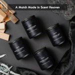 Scented Candles Set | Gifts for Men - Men Candles Set, Masculine Candle, Soy Candles for Home Scented - 4 Pack Candles Scents of Cedar Oakmoss/Pine&Clove/Patchouli/Sandalwood