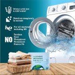 50 Laundry sheets 100 loads | fragrance free product - Laundry Detergent Sheets, Eco-Friendly, Plant-Based, Hypoallergenic, No Plastic Jug Kindly (Fragrance Free)