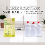 Natural Non-Toxic Dish Washing Block Soap - Dyes And Fragrance Free - Vegan Cruelty-Free Eco-Friendly And Zero Waste Dishwashing Handmade Solid Bar Soaps Detergent & Biodegradable (Lemon Bundle)