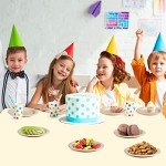 Greconv Eco Friendly Small Paper Plates - 6 Inch, 50 Pack, Compostable, Made of Sugarcane Fibers, Brown, Dessert Plates