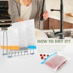 Dishwasher Safe Reusable Storage Bags Stand Up - BPA Free Reusable Sandwich Bags - Leakproof Gallon Freezer Bags, Silicone Food Storage Bags -Grey 6 Gallon Bags