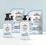 J.R. Watkins Foaming Hand Soap with Pump Dispenser, Moisturizing Foam Hand Wash, All Natural, Alcohol-Free, Cruelty-Free, USA Made, Ocean Breeze, 9 fl oz, 3 Pack