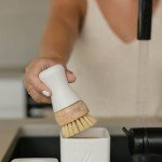 Nellie's Forever Brush - The Ultimate Sponge-Brush Hybrid for Eco-Friendly Dishwashing - Sustainable Design - Versatile Scrubbing Power - Long-Lasting Handle - Eco-Conscious Kitchen Essential