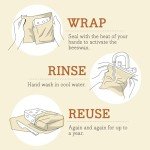 Bee's Wrap Reusable Beeswax Food Wraps Made in The USA, Eco Friendly Beeswax Wraps for Food, Sustainable Food Storage Containers, Reusable Bags Assorted 3 Pack (2M, 1 Sandwich), Bees + Bears Print