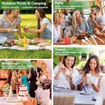 Phyyixs 100% Compostable, Heavy Duty Eco-Friendly Utensils - 60 Pieces (30 Forks + 30 Spoons) - BPA-Free, Durable, Suitable for Indoor/Outdoor Use - Disposable Cutlery Set