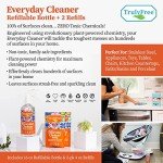 Truly Free Essentials Kitchen Cleaning Supplies Bundle, 4-Item Natural Cleaning Supplies Set, Home Cleaning Kit with Pet Safe Products, Plant Based Cleaning Products