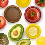 kaixiaoru 4PCS Fresh Food Savers Reusable Avocado Saver and Onions Storage，Avocado Lemon Tomatoes Pepper Onion Garlic Shape Crisper Containers