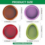 BAOKUA Avocado Saver and Tomato Holder - Set of 4 Preventing Food Flavor Skewering Reusable Storage Containers for Fridge -Ideal for Garlic, Onions, Lemons, and Potatoes