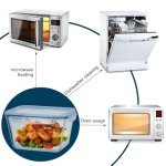 TRBIDRBO 2600 ML /88oz/ 11 Cup LARGE Glass Food Storage Container with Airtight Locking Lid for Storing food, Vegetables, Fruits Roasting Turkey Freezer Microwave & Oven Safe Leak Proof