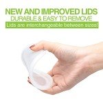 Glotoch 48 Pack (Mixed) 8 oz, 16 oz. and 32 oz. Plastic Food and Drink Storage Containers Set with Lids - Microwave, Freezer & Dishwasher Safe Eco-Friendly, BPA-Free, Reusable & Stackable