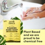 ZERO TRACE Foaming Hand Soap Sheets- Plastic Free Handwash Concentrate - Equivalent To 152 Fl Oz Of Liquid Eco-Friendly Hand Wash Lemon Verbena Scented