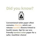 Bamboo Toilet Paper 2 Ply - 24 Rolls - 500 Sheets Per Roll - Septic Safe - FSC Certified - Tree free - Fragrance, DYE & Colors free, White