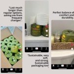 Bamboo Toilet Paper 2 Ply - 24 Rolls - 500 Sheets Per Roll - Septic Safe - FSC Certified - Tree free - Fragrance, DYE & Colors free, White