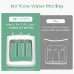 Momcozy Baby Food Maker for Puree Food Storage, Precise Capacity Squeeze Station, Save Time & Efficient, No Food Splashing, Baby Essentials, with 5pcs Reusable Portable Food Storage Bags for Outdoor