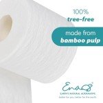 100% Bamboo Toilet Paper Bulk [2-ply, 450sheets, 24 Rolls] Tree free Bath Tissue, Biodegradable, Soft and Strong, Absorbent, Septic Safe, Eco Friendly, by Earth's Natural Alternative
