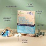 Natural Dishwasher Machine Cleaner Tablets - Plant Based Alternative Refill Dishwashing Detergent Tabs - Eco-Friendly And Plastic Free Way For Clean Dishwasher - 24 Pack Refills Dish Washer Soap Pods