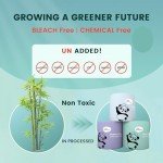 Home Nurse 100% Unbleached Bamboo Toilet Paper, 4-ply 24 Rolls, Organic Natural Plant Toilet Paper Non Toxic, PFA Free, No Chemical, Tree free, FSC Certified, Unscented