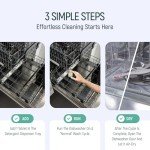 Natural Dishwasher Machine Cleaner Tablets - Plant Based Alternative Refill Dishwashing Detergent Tabs - Eco-Friendly And Plastic Free Way For Clean Dishwasher - 24 Pack Refills Dish Washer Soap Pods