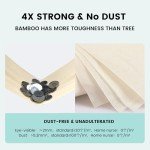 Home Nurse 100% Unbleached Bamboo Toilet Paper, 4-ply 24 Rolls, Organic Natural Plant Toilet Paper Non Toxic, PFA Free, No Chemical, Tree free, FSC Certified, Unscented