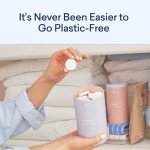 BLUELAND Laundry Detergent Tablets, Starter Set, 60 Count with Tin, Unscented, Plastic-Free Eco-Friendly Pods, Sheets, Liquid Alternative - Natural, Gentle, Non Toxic