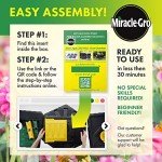 Miracle-Gro Large Dual Chamber Compost Tumbler – Easy-Turn, Fast-Working System – All-Season, Heavy-Duty, High Volume Composter with 2 Sliding Doors - (2 – 27.7gallon /105 Liter)