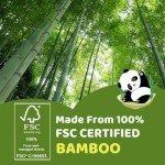 QingYa Bamboo Toilet Paper 12 Rolls, Resuable Packaging,New Plastic-Free,3 ply, Septic Safe,Unbleached Brown,Chemical Free,Tree-Free,Soft and Absorbent,Bathroom Tissue Rolls