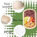Nexboraque 50 Pack 23 oz Compostable Take Out Food Containers with PP Lid, Biodegradable Bagasse Paper Bowls Disposable Cardboard Meal Prep Containers Soup Serving Bowls for Leftovers, Salad