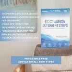 Proto Future Eco-friendly Laundry Detergent Sheets - (60 loads) Biodegradable, Hypoallergenic, Zero Waste, Plastic-Free Eco-Strips - No Enzymes, Plant-Based Formula (Fragrance Free, 60 washes)
