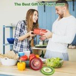 Hangmory Reusable Avocado Saver and Onions Storage,4PCS Silicone Fruit and Veggie Savers,Stretch Fresh Pods Storage Box Set for Fridge,Ideal for Avocados, Tomatoes, Apples, Lemons,Potatoes, Garlic