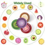 Hangmory Reusable Avocado Saver and Onions Storage,4PCS Silicone Fruit and Veggie Savers,Stretch Fresh Pods Storage Box Set for Fridge,Ideal for Avocados, Tomatoes, Apples, Lemons,Potatoes, Garlic