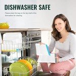 10Pack Dishwasher Safe Reusable Storage Bags, BPA Free PEVE Reusable Food Bags, Leakproof Silicone Freezer Bags, Reusable Gallon bags(10Pack-2 Gallon + 4 Sandwich + 4 Snack)