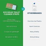 Natural Toilet Bowl Cleaner Strips, Eco-friendly, Non-toxic, Septic Safe, Removes Odors & Stains, Plastic-free, Natural Toilet Bowl Cleaner for Quick and Easy Cleaning, Toilet Fresheners (60 count)