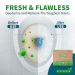 Natural Toilet Bowl Cleaner Strips, Eco-friendly, Non-toxic, Septic Safe, Removes Odors & Stains, Plastic-free, Natural Toilet Bowl Cleaner for Quick and Easy Cleaning, Toilet Fresheners (60 count)