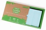 Natural Toilet Bowl Cleaner Strips, Eco-friendly, Non-toxic, Septic Safe, Removes Odors & Stains, Plastic-free, Natural Toilet Bowl Cleaner for Quick and Easy Cleaning, Toilet Fresheners (60 count)