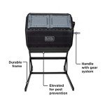 BLACK+DECKER 40-Gallon Dual Chamber Compost Tumbler Outdoor (BDSTGA9701)