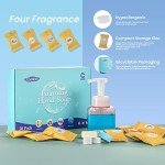 Zimwin 20 Pack Foaming Hand Soap Tablet Refills, 4 Scent, 12g Big Tablets, Makes 240 fl oz Soap Total, Eco Friendly Hand Wash Tablets Lemon, Coconut, Oceanic, Lavender Fragrance