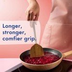 Non-Toxic Cooking Utensils – 7-Piece Kitchen Utensils Set, Glue-Free & One-Piece Wooden Spoons for Cooking, Natural Wooden Utensil Set with Plant-Based Finish, Free of Forever Chemicals.