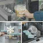 Bentgo Prep - 20 Piece 16 oz Leak-Proof Deli Containers with Lids, Food Storage for Meal Prep, Airtight, Twist-Top, Reusable, BPA-Free, Stackable, Microwave, Freezer, & Dishwasher Safe (Sea Blue)